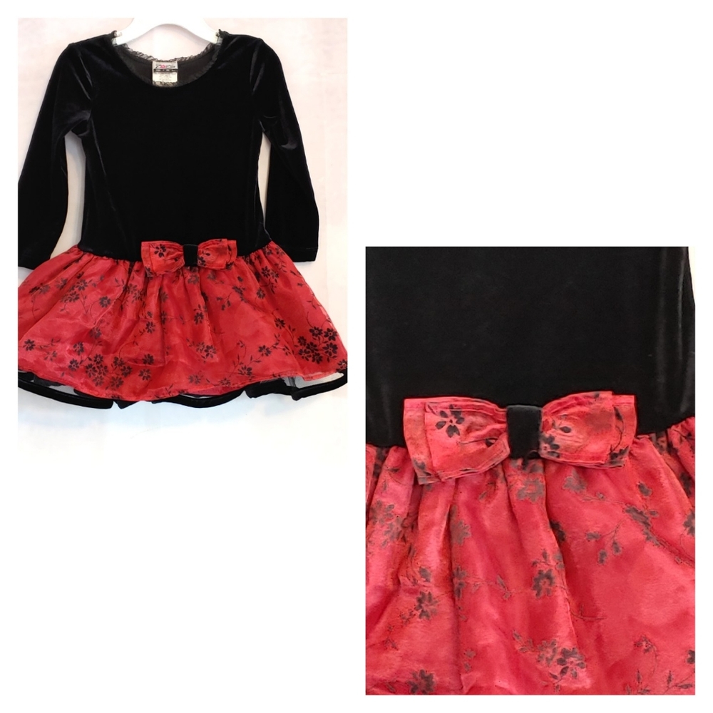 Zoey velvet & crinoline dress